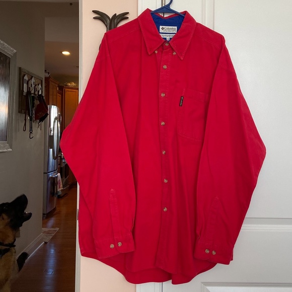 Men's Columbia Brushed Cotton Button-down - Picture 2 of 9